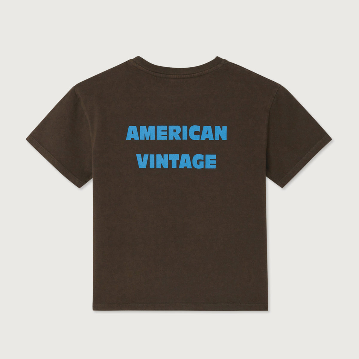 T-shirt Droit manches courtes col rond imprimé American Vintage