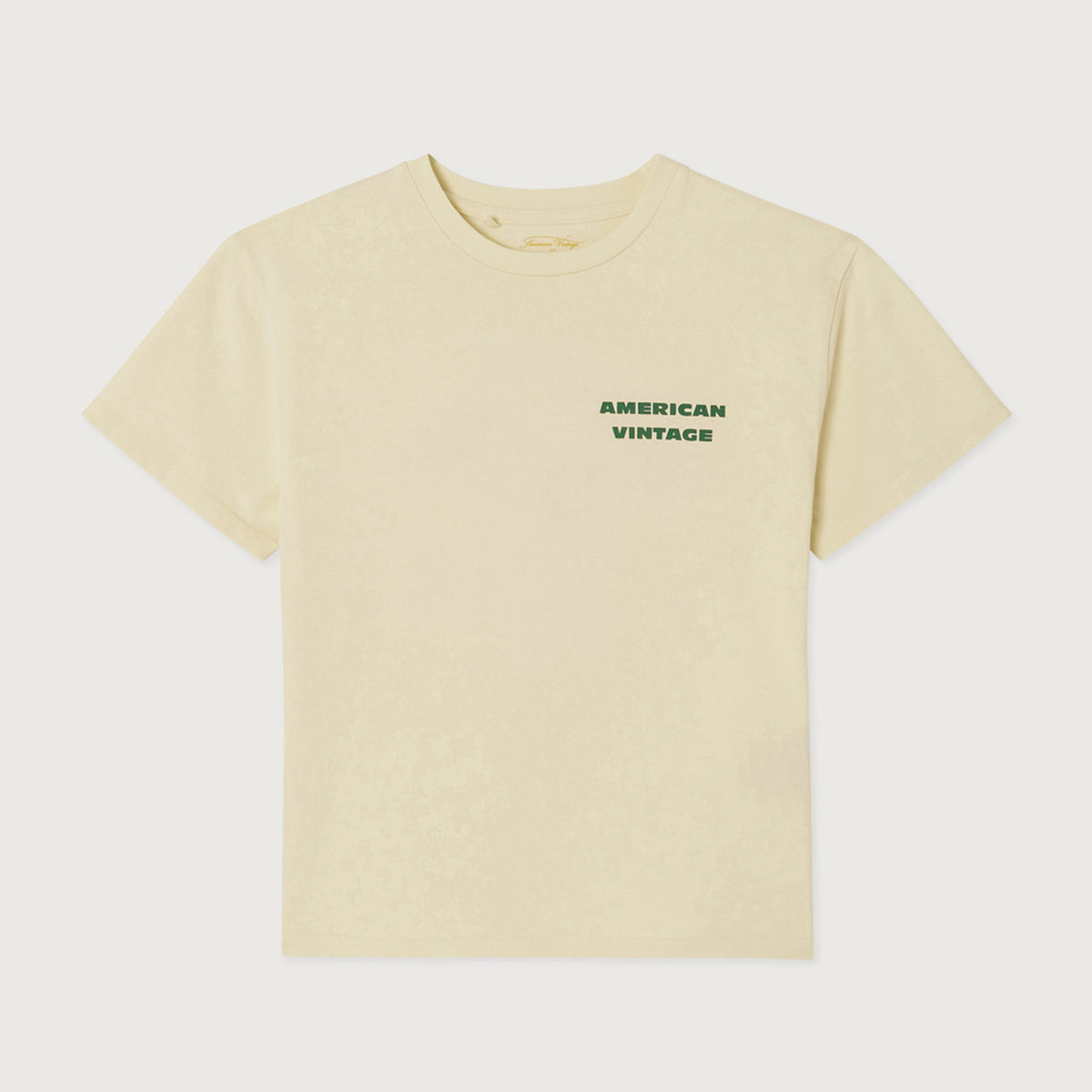 T-shirt Droit manches courtes col rond imprimé American Vintage