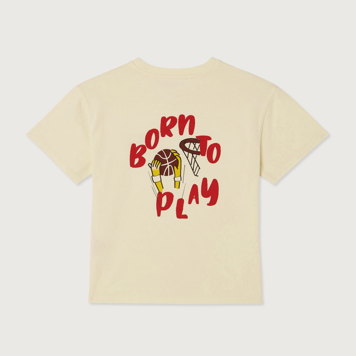 T-shirt Droit manches courtes col rond imprimé American Vintage