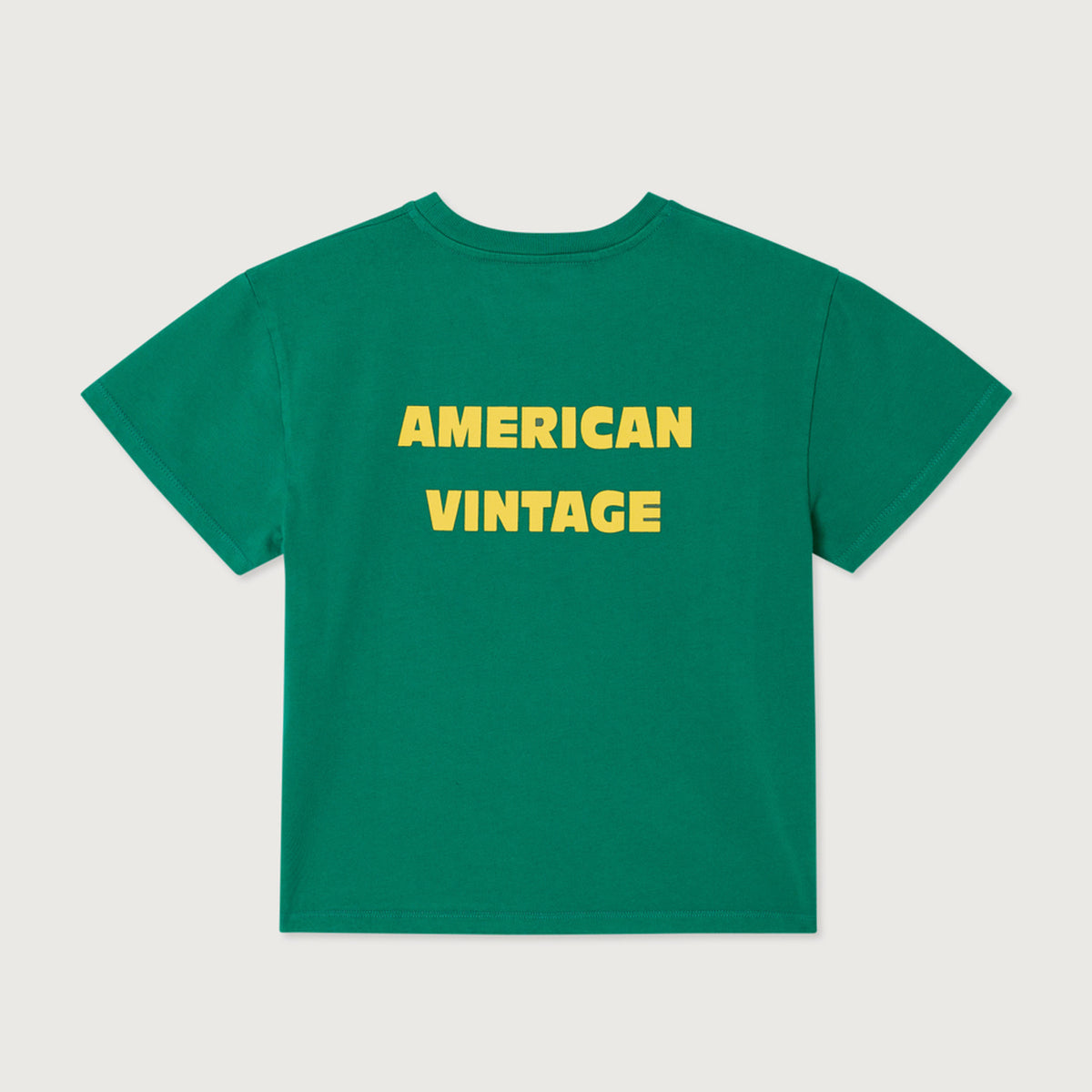 T-shirt Droit manches courtes col rond imprimé American Vintage