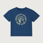 T-shirt Droit manches courtes col rond imprimé American Vintage