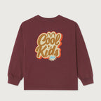 T-shirt Droit manches longues col rond imprimé American Vintage