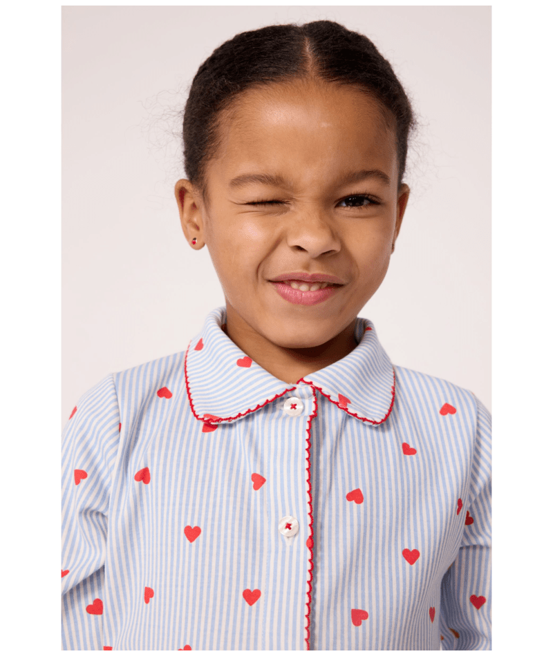 Pyjama à col coeur Petit Bateau