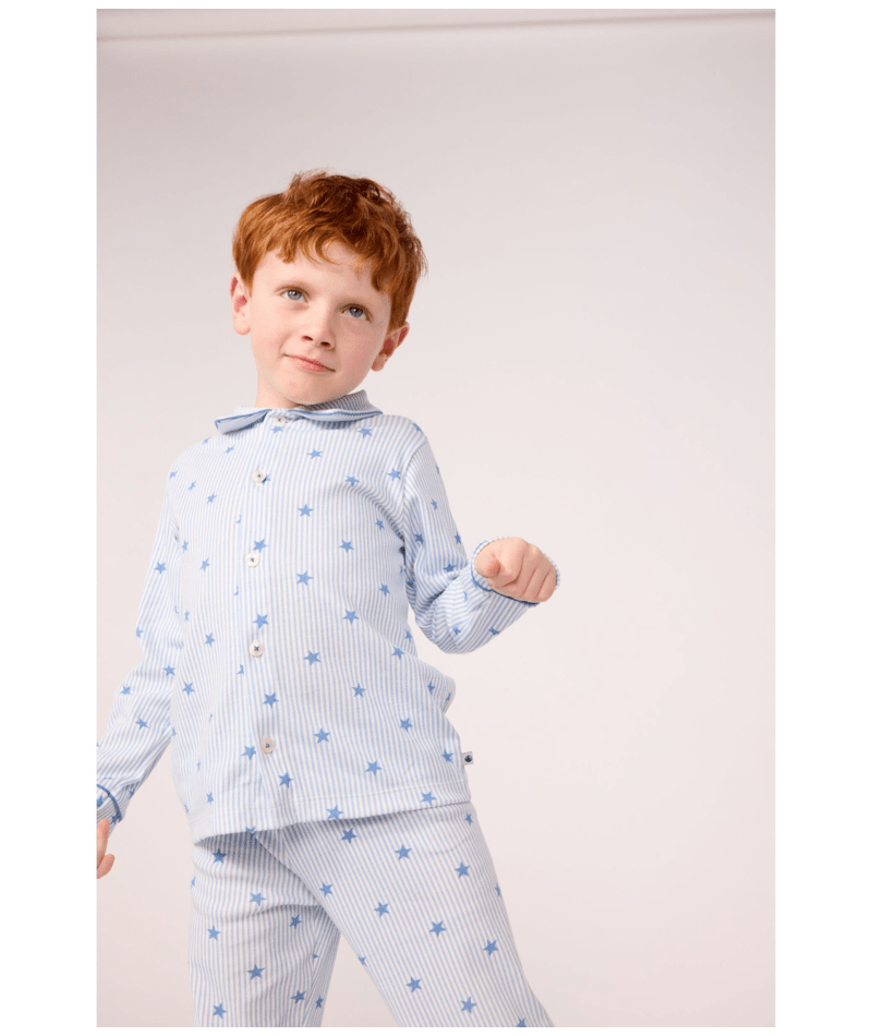 Pyjama à col étoiles Petit Bateau
