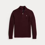 Pull demi-zip coton Navy Ralph Lauren