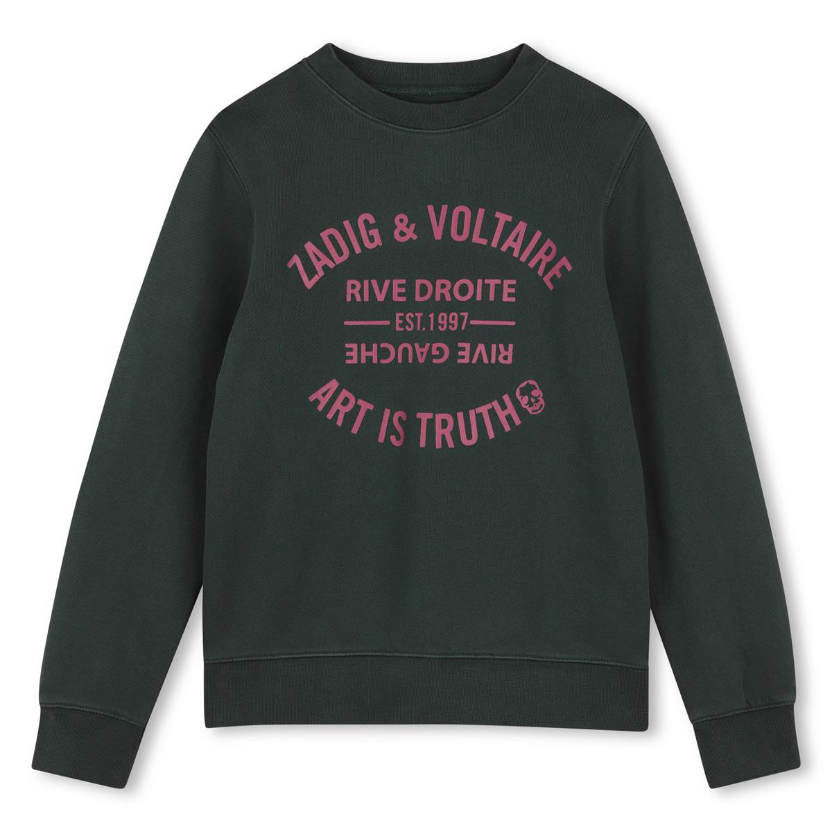 Sweat anthracite écrit Zadig&Voltaire